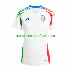 Camiseta de Fútbol Italia Mujer Exterior Euro 2024 Manga Corta