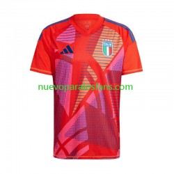 Camiseta de Fútbol Italia Portero Hombre Casa Euro 2024 Manga Corta