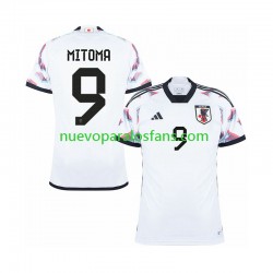 Camiseta de Fútbol Japón MITOMA 9 Hombre Exterior Copa Mundial 2022 Manga Corta