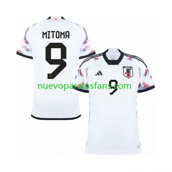 Camiseta de Fútbol Japón MITOMA 9 Hombre Exterior Copa Mundial 2022 Manga Corta