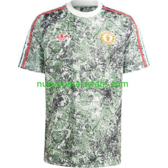 Camiseta de Fútbol Manchester United Stone Roses Hombre Casa 2023-2024 Manga Corta