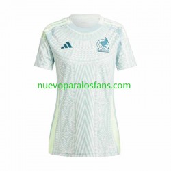 Camiseta de Fútbol México Copa America Mujer Exterior 2024 Manga Corta