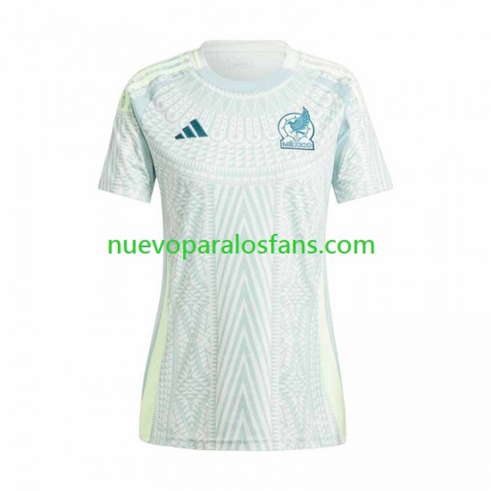 Camiseta de Fútbol México Copa America Mujer Exterior 2024 Manga Corta