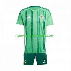 Camiseta de Fútbol Irlanda Del Norte Niño Casa 2024 Manga Corta