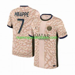 Camiseta de Fútbol Paris Saint-Germain Mbappé Kylian 7 Hombre Cuarto 2023-2024 Manga Corta