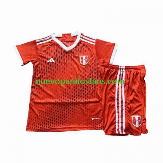 Camiseta de Fútbol Perú Niño Exterior 2023 Manga Corta