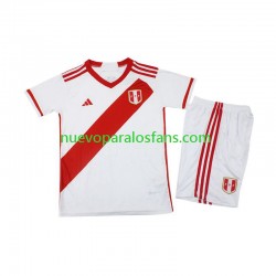 Camiseta de Fútbol Perú Niño Casa 2023 Manga Corta