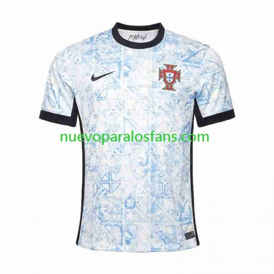 Camiseta de Fútbol Portugal Hombre Exterior Euro 2024 Manga Corta