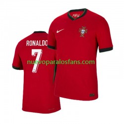 Camiseta de Fútbol Portugal Cristiano Ronaldo 7 Hombre Casa Euro 2024 Manga Corta