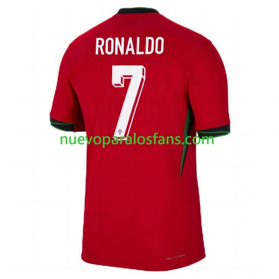 Camiseta de Fútbol Portugal Cristiano Ronaldo 7 Hombre Casa Euro 2024 Manga Corta