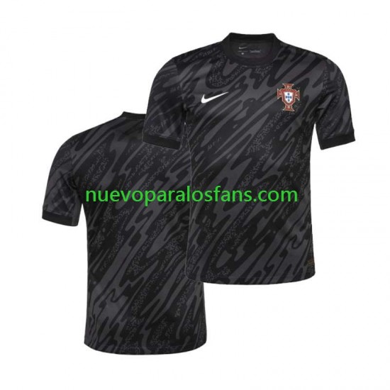 Camiseta de Fútbol Portugal Portero Hombre Exterior Euro 2024 Manga Corta