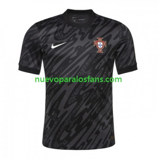 Camiseta de Fútbol Portugal Portero Hombre Exterior Euro 2024 Manga Corta