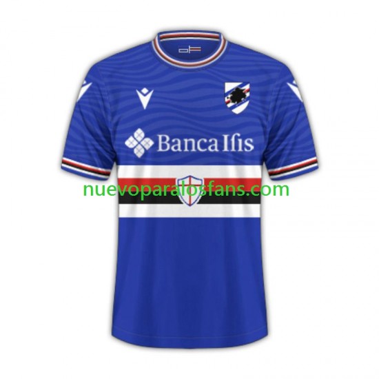 Camiseta de Fútbol Sampdoria Hombre Casa 2023-2024 Manga Corta