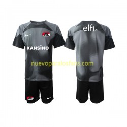 Camiseta de Fútbol AZ Alkmaar Portero Niño Exterior 2022-2023 Manga Corta