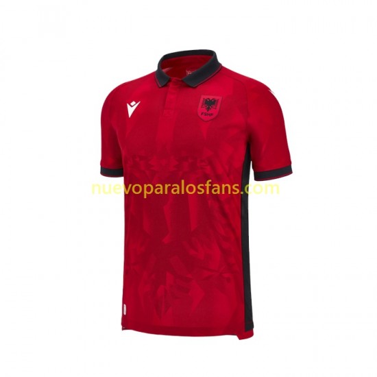 Camiseta de Fútbol Albania Hombre Casa 2023 Manga Corta