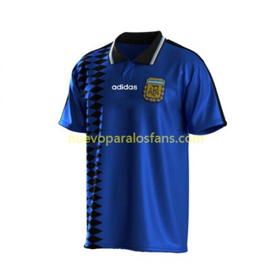 Camiseta de Fútbol Argentina Retro Hombre Exterior 1994 Manga Corta