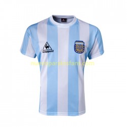 Camiseta de Fútbol Argentina 1986 Retro Hombre Casa Manga Corta