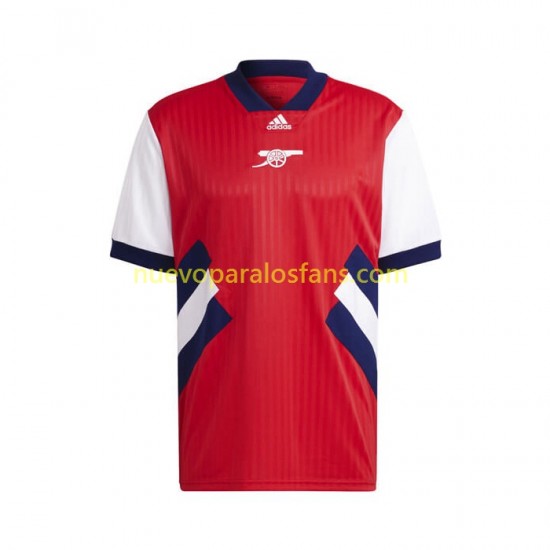 Camiseta de Fútbol Arsenal Icon Retro Hombre Casa 2022-2023 Manga Corta