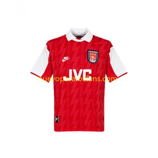 Camiseta de Fútbol Arsenal Retro Hombre Casa 1994 Manga Corta
