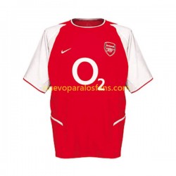 Camiseta de Fútbol Arsenal Retro Hombre Casa 2002 Manga Corta