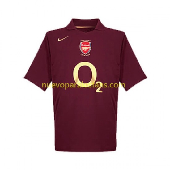 Camiseta de Fútbol Arsenal 2005 Retro Hombre Casa Manga Corta