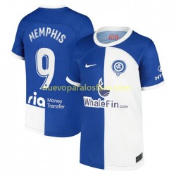 Camiseta de Fútbol Atlético Madrid Memphis 9 120 Anniversary Hombre Casa 2022-2023 Manga Corta