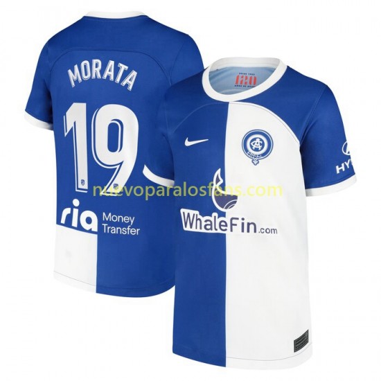 Camiseta de Fútbol Atlético Madrid Morata 19 120 Anniversary Hombre Casa 2022-2023 Manga Corta