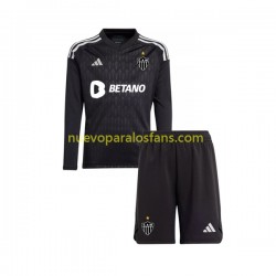 Camiseta de Fútbol Atletico Mineiro Portero Niño Casa 2023 Manga Larga