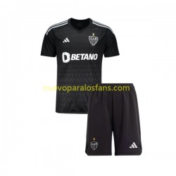 Camiseta de Fútbol Atletico Mineiro Portero Niño Casa 2023 Manga Corta