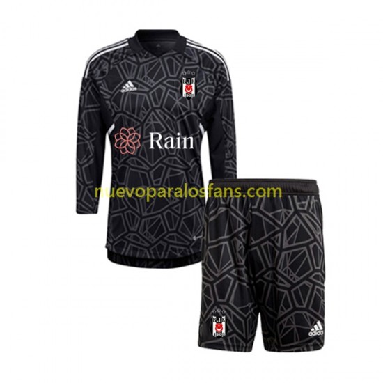 Camiseta de Fútbol Besiktas Portero Niño Exterior 2022-2023 Manga Larga