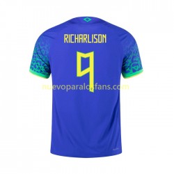 Camiseta de Fútbol Brasil RICHARLISON 9 Hombre Exterior 2022 Manga Corta