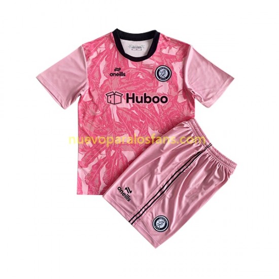 Camiseta de Fútbol Bristol City Portero Niño Cuarto 2022-2023 Manga Corta