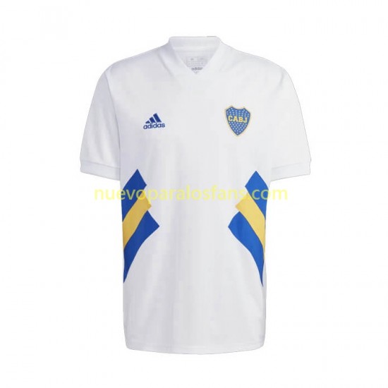 Camiseta de Fútbol CA Boca Juniors Icon Retro Hombre Casa 2022-2023 Manga Corta