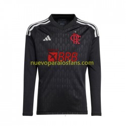 Camiseta de Fútbol CR Flamengo Portero Hombre Exterior 2023-2024 Manga Larga