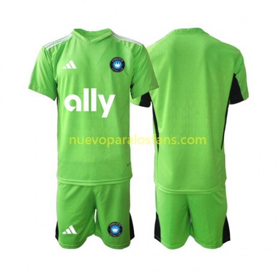 Camiseta de Fútbol Charlotte FC Portero Niño Casa 2023-2024 Manga Corta