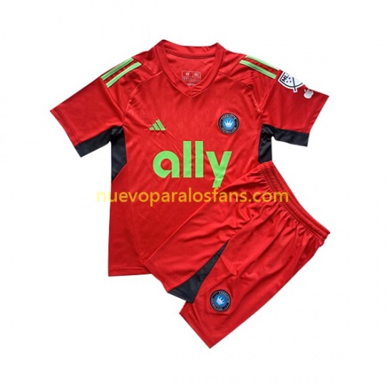 Camiseta de Fútbol Charlotte FC Portero Niño Tercera 2023 Manga Corta