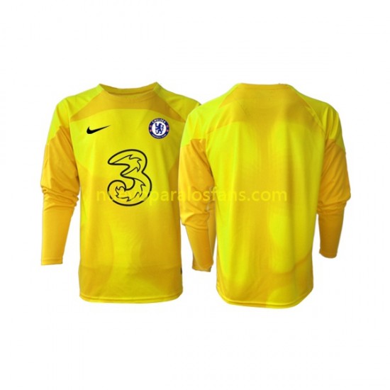 Camiseta de Fútbol Chelsea Portero Hombre Exterior 2022-2023 Manga Larga