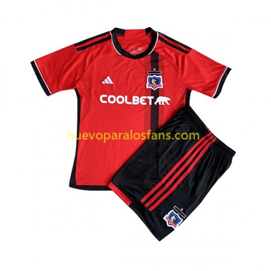 Camiseta de Fútbol Colo-Colo Niño Exterior 2023 Manga Corta