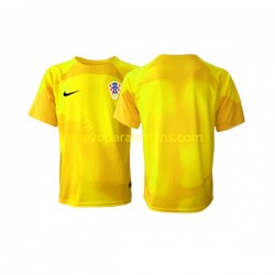 Camiseta de Fútbol Croacia Portero Hombre Casa Copa Mundial 2022 Manga Corta