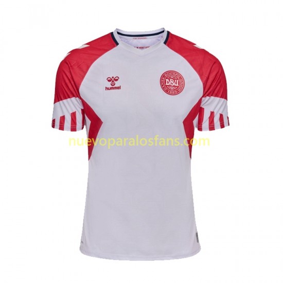 Camiseta de Fútbol Dinamarca Hombre Exterior 2023 Manga Corta