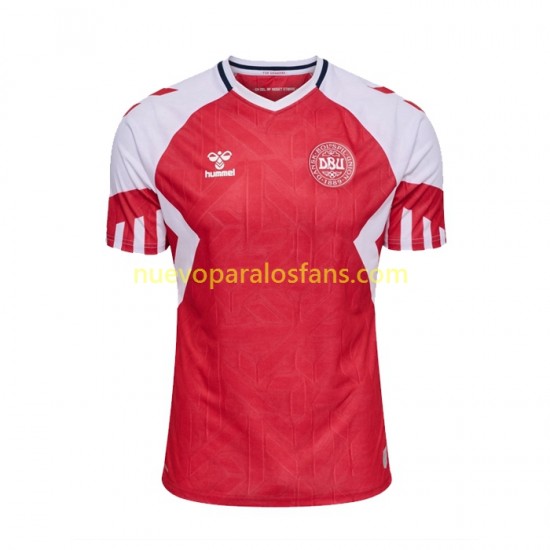 Camiseta de Fútbol Dinamarca Hombre Casa 2023 Manga Corta
