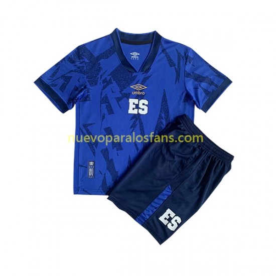 Camiseta de Fútbol EL Salvador Niño Casa 2023 Manga Corta