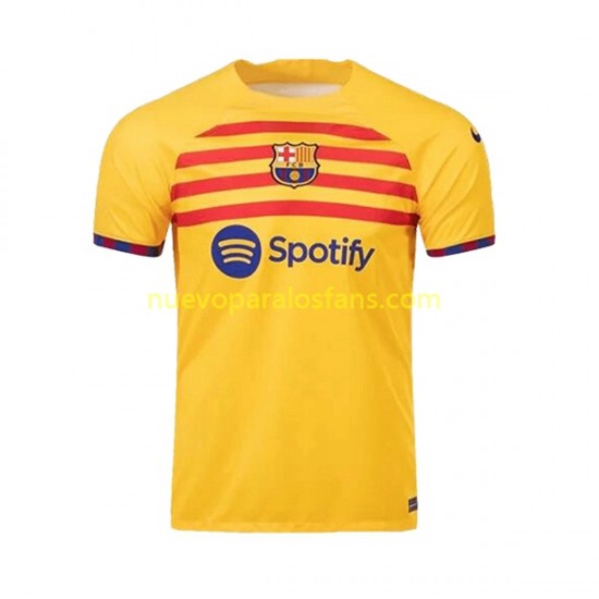 Camiseta de Fútbol FC Barcelona Hombre Cuarto 2022-2023 Manga Corta