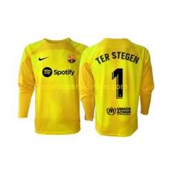 Camiseta de Fútbol FC Barcelona Ter Stegen 1 Portero Hombre Cuarto 2022-2023 Manga Larga
