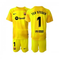 Camiseta de Fútbol FC Barcelona Ter Stegen 1 Portero Niño Cuarto 2022-2023 Manga Corta