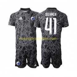 Camiseta de Fútbol FC Kopenhaga Andreas Dithmer 41 Portero Niño Casa 2022-2023 Manga Corta