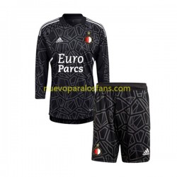 Camiseta de Fútbol Feyenoord Rotterdam Portero Niño Cuarto 2022-2023 Manga Larga