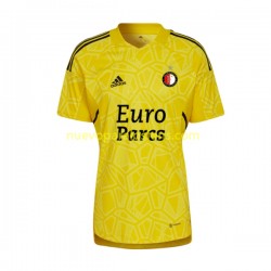 Camiseta de Fútbol Feyenoord Rotterdam Portero Hombre Tercera 2022-2023 Manga Corta