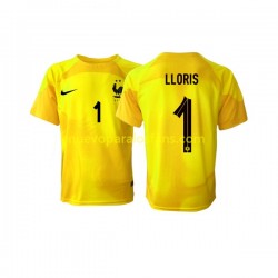 Camiseta de Fútbol Francia Hugo Lloris 1 Portero Hombre Tercera Copa Mundial 2022 Manga Corta