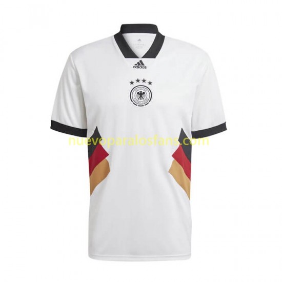 Camiseta de Fútbol Alemania Icon Retro Hombre Casa 2022-2023 Manga Corta